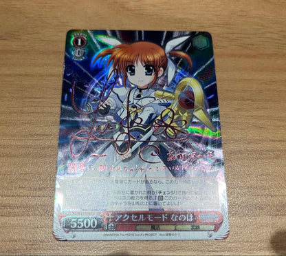 Weiss Schwarz Weiß Schwarz Accelerator Mode Nanoha Foil Stamped Signed — Japanese