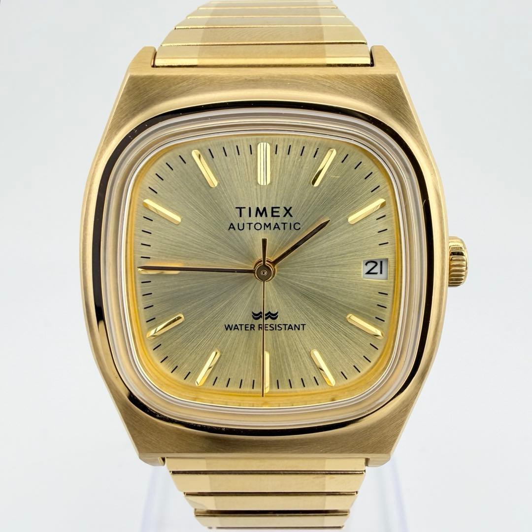 TIMEX Reissue 1983 E-Line Gold Automatic Men's Watch — Japanese