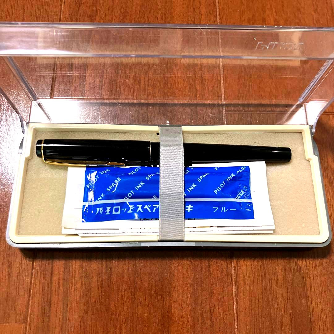 Pilot fountain pen ink blue set of 3 items including fountain pen and two ink bottles with instruction manual