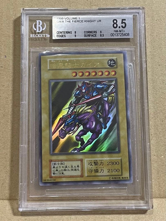 BGS 8.5 Yu-Gi-Oh Gaia the Fierce Knight — Japanese