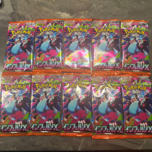 Pokemon Inferno x 10 Pack Bar Pack Pack — Japanese