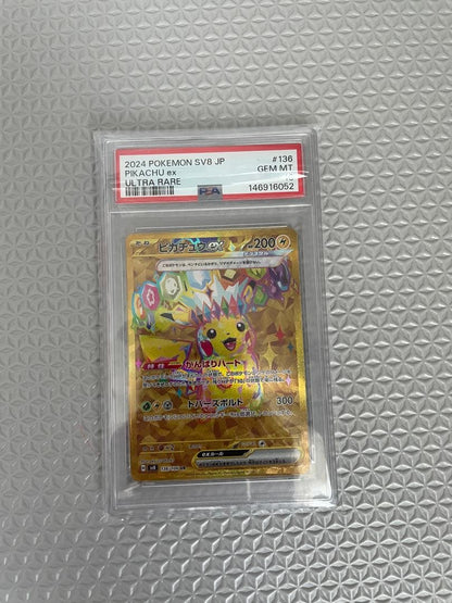 PSA 10 Pokemon Pikachu ex — 136/106 — Japanese