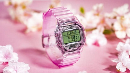 TIMEX 24KARATS Digital Pink Men's Watch — Japanese