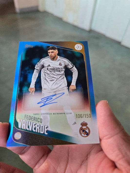 Federico Valverde Signed Card — 106/150 — Japanese