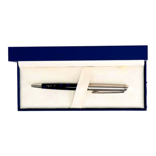 WATERMAN agnis b. metal ballpoint pen with ink supply and aged external box with scratches