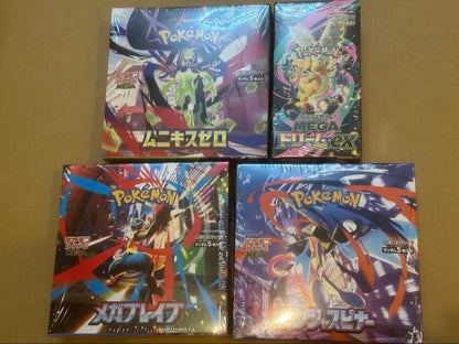 Pokemon Mega Blaziken, Ninja Spinner, Munikis Zero, Mega Dream Box — Japanese