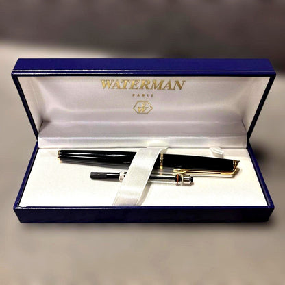 Used WATERMAN fountain pen with fine tip and converter showing minor scratches