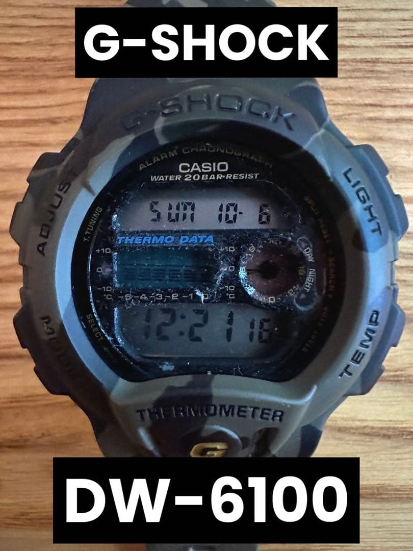 CASIO DW-6100 Quartz Men's Watch — Japanese