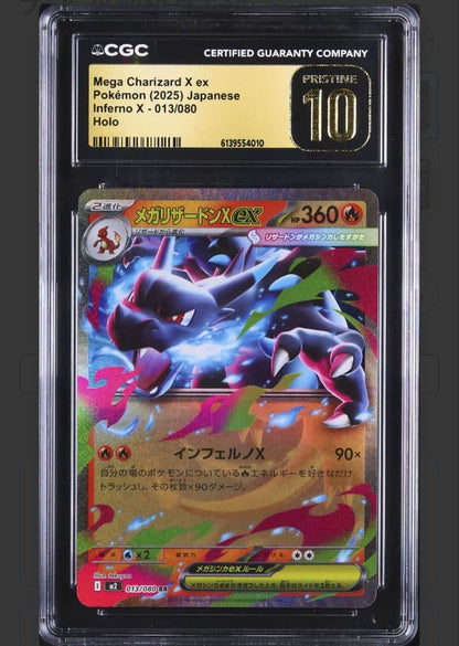CGC 10 Pokemon Mega Charizard ex PRISTINE — 013/080 — Japanese