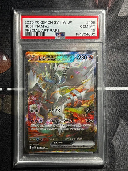 PSA 10 Pokemon Reshiram ex — 168/086 — Japanese
