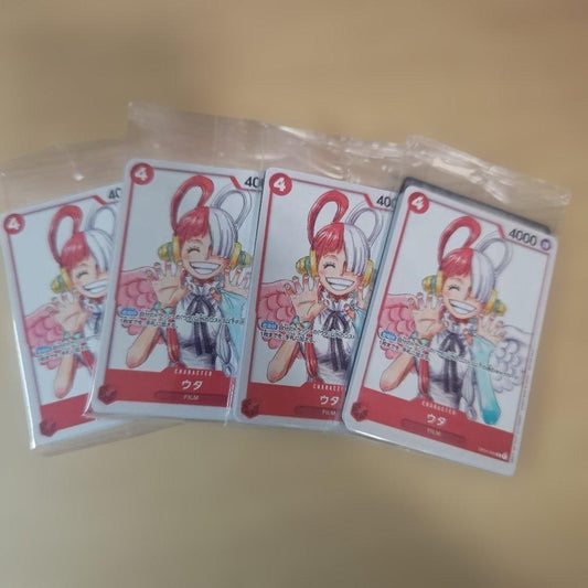 One Piece One Piece Card Movie Theatrical Distribution Uta 4 Pack Set Pack — Japanese