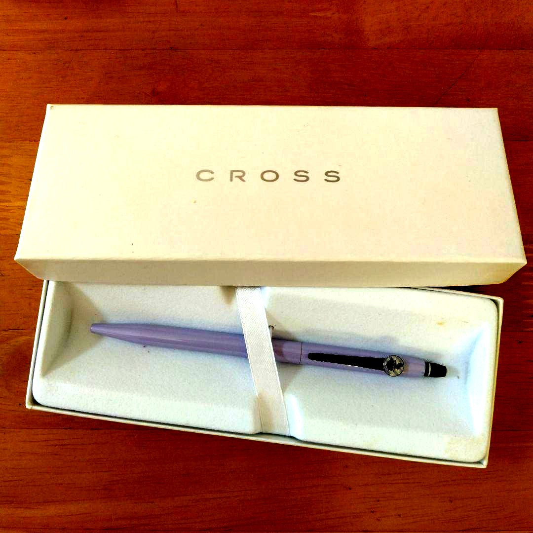 Cross Alice in Wonderland ballpoint pen with knock type mechanism and black ink