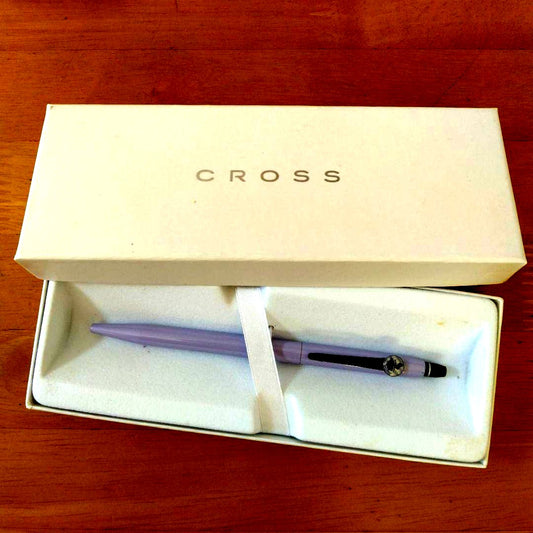 Cross Alice in Wonderland ballpoint pen with knock type mechanism and black ink
