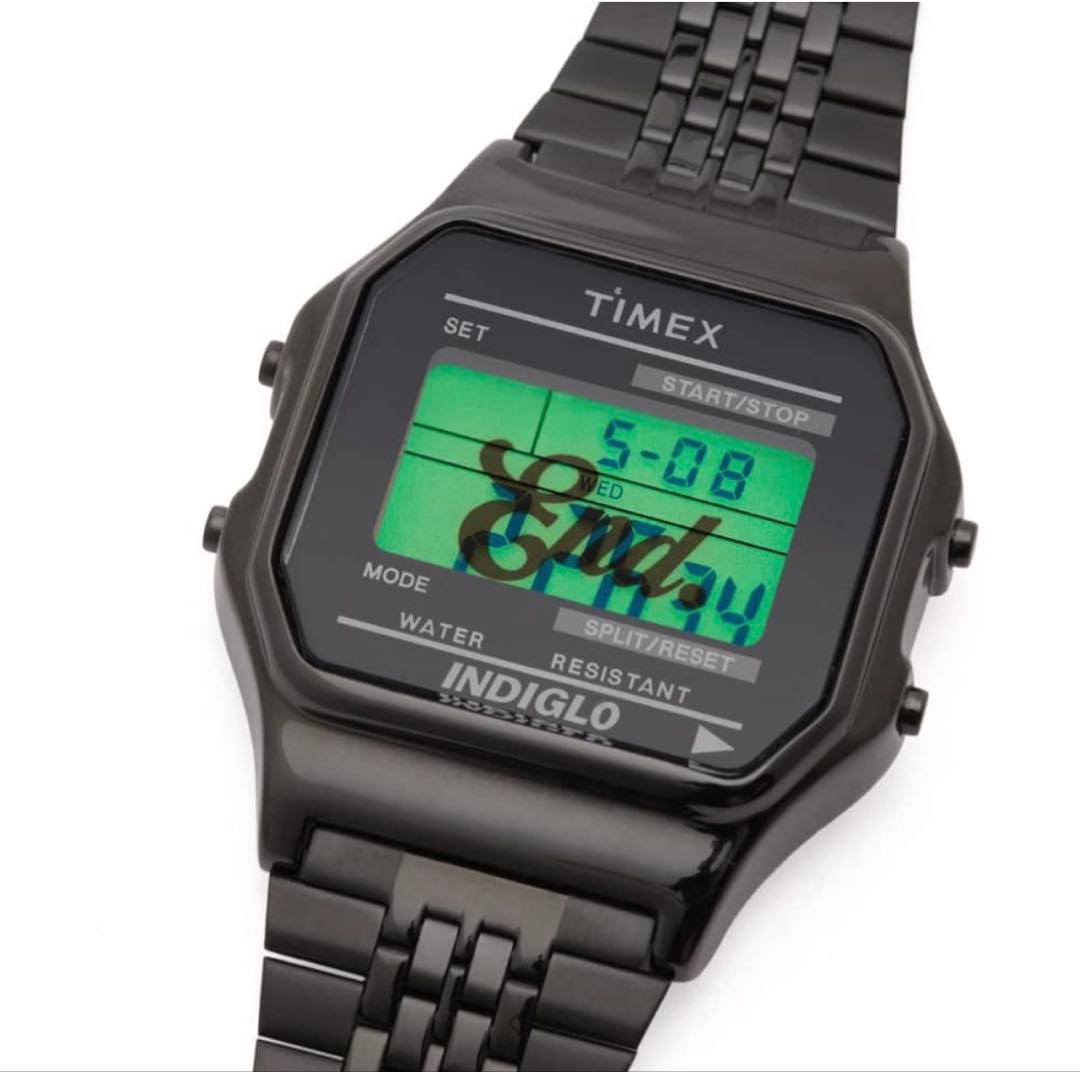 TIMEX T80 Everyday Black Digital Men's Watch — Japanese