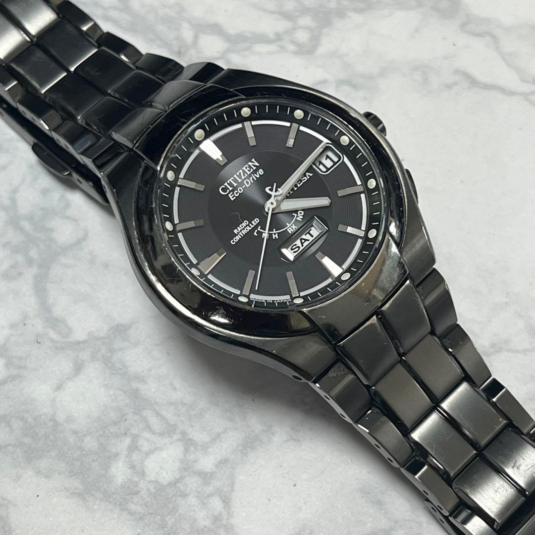 Citizen ATTESA Eco-Drive Radio Watch Solar Men's — Japanese