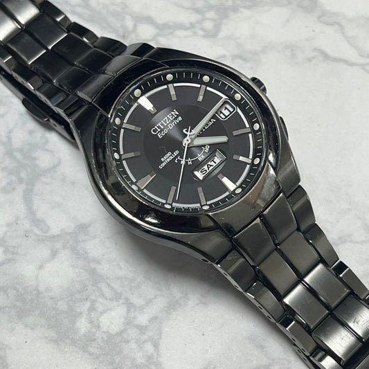 Citizen ATTESA Eco-Drive Radio Watch Solar Men's — Japanese