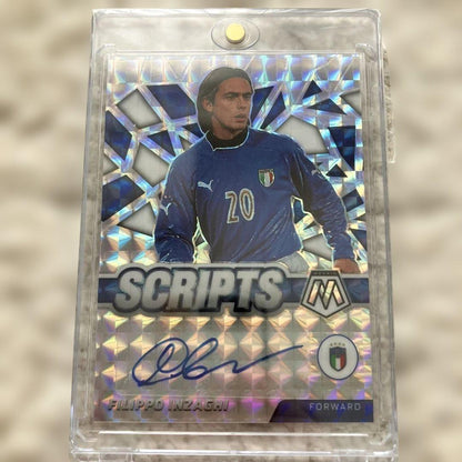 Inzaghi Player Signed Card Italy National Team — Japanese