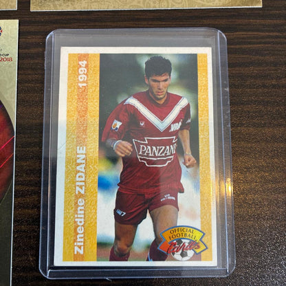 Soccer Card Messi Lewandowski Neymar Zidane 4-Card Set — Japanese