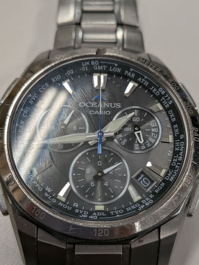CASIO 初代マンタ CASIO OCEANUS 電波ソーラー Solar Men's Watch — Japanese