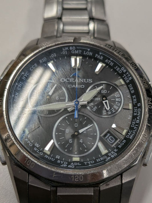 CASIO 初代マンタ CASIO OCEANUS 電波ソーラー Solar Men's Watch — Japanese