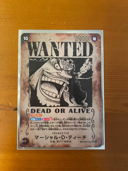 One Piece One Piece Card OP09-093 SP Wanted Poster Teach — OP09-093 — Japanese