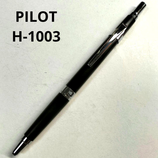 Pilot H-1003 mechanical pencil with 0.3mm lead and woodgrain finish in black color