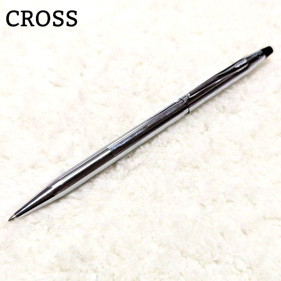 Cross Classic Century chrome silver ballpoint pen made in USA with chrome plating 13.5 cm length