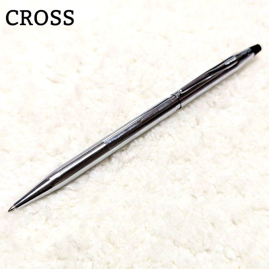 Cross Classic Century chrome silver ballpoint pen made in USA with chrome plating 13.5 cm length