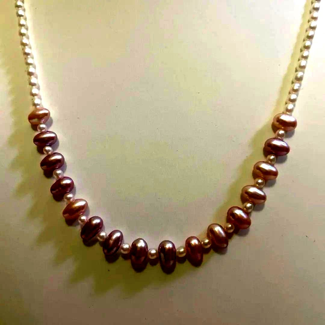 TASAKI Baby Pearl Design Necklace featuring delicate pearls with approximately 47cm length