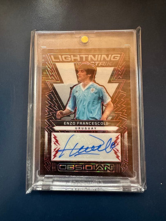 Uruguay National Team Enzo Francescoli Autograph Card — Japanese
