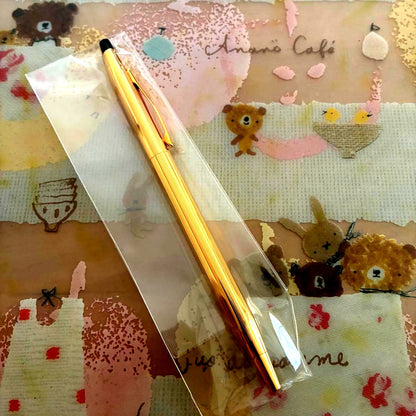 Sterling Silver Century Classic Ballpoint Pen Model NAT0082-157 shown uncapped on white background