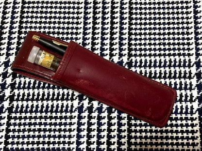 Cross mechanical pencil with wine-colored pen holder and 23 lead refills displayed