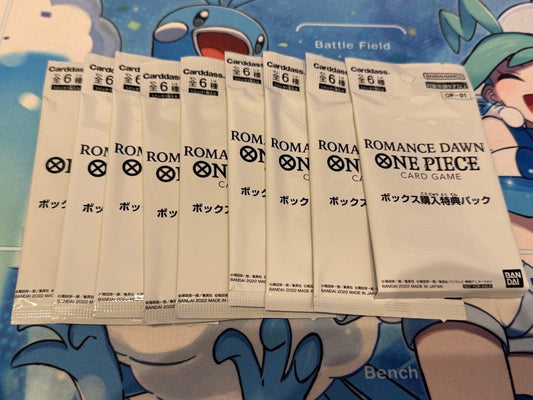 One Piece One Piece Box Purchase Bonus Pack Romance Dawn 9 Pack Pack — Japanese