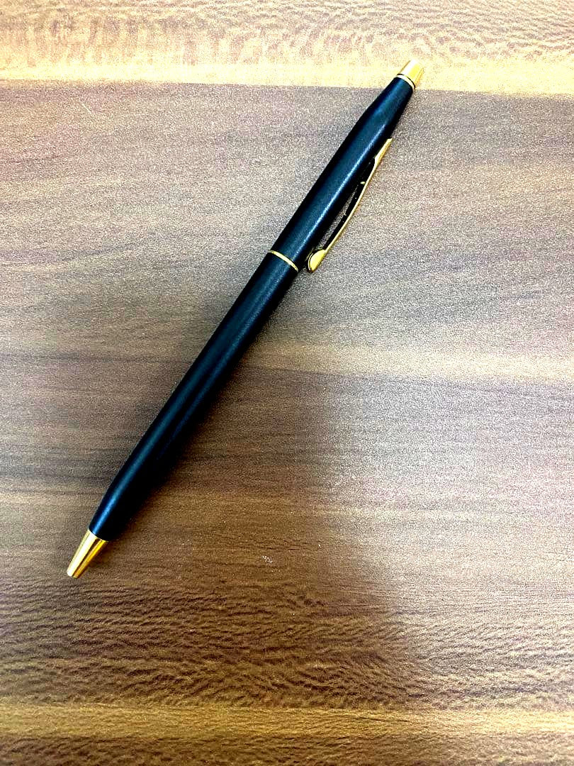 Cross Metal Black Two-Tone Ballpoint Pen with sleek metal body and elegant two-tone finish