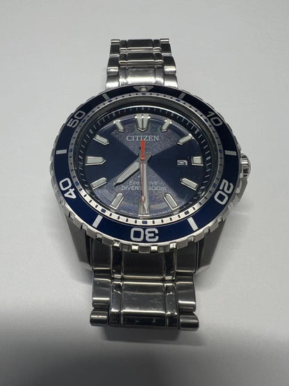 Citizen Attesa Eco-Drive Diver's Watch 200m Quartz Men's Watch — Japanese