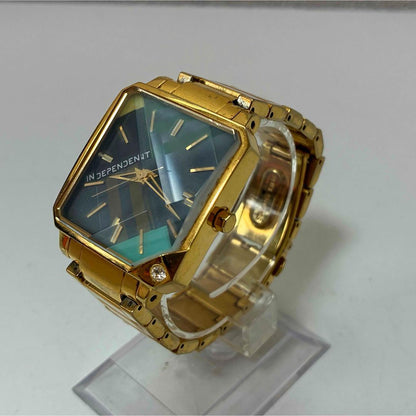 Citizen INDEPENDENT SQUARE GOLD Quartz Men's Watch — Japanese