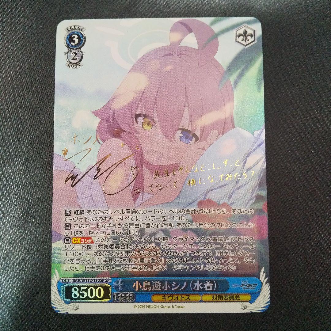 Takanashi Hoshino (Swimsuit) SP Sign — Japanese