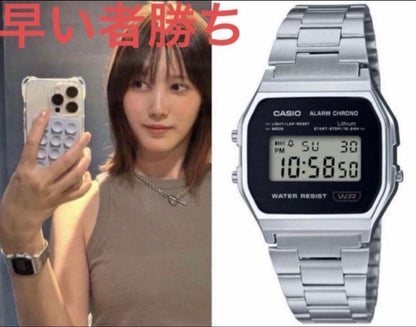 CASIO A158WEA-1JF Quartz Men's Watch — Japanese