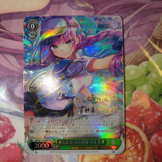 Weiss Schwarz Weiße Rose Satan of the Tennis Court Arie Date sp Sign — Japanese