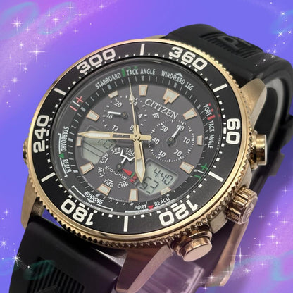 Citizen ProMaster Chronograph SBTR009 Solar Men's Watch — Japanese