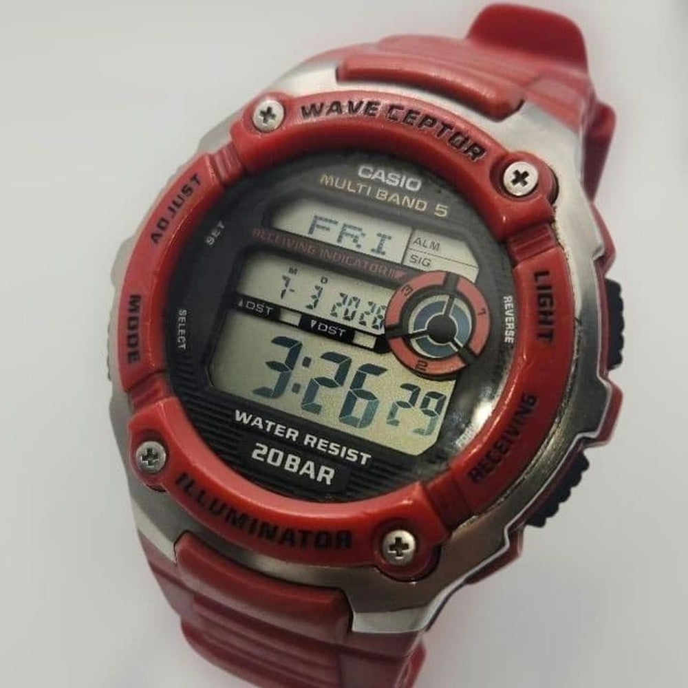 CASIO WAVE CEPTER Digital Men's Watch — Japanese