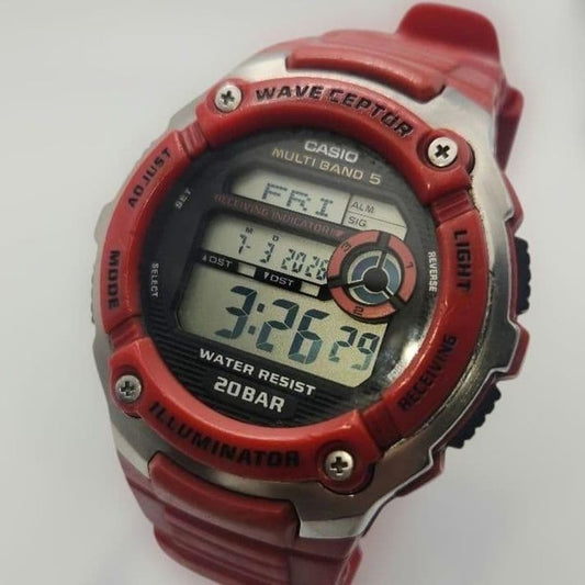 CASIO WAVE CEPTER Digital Men's Watch — Japanese