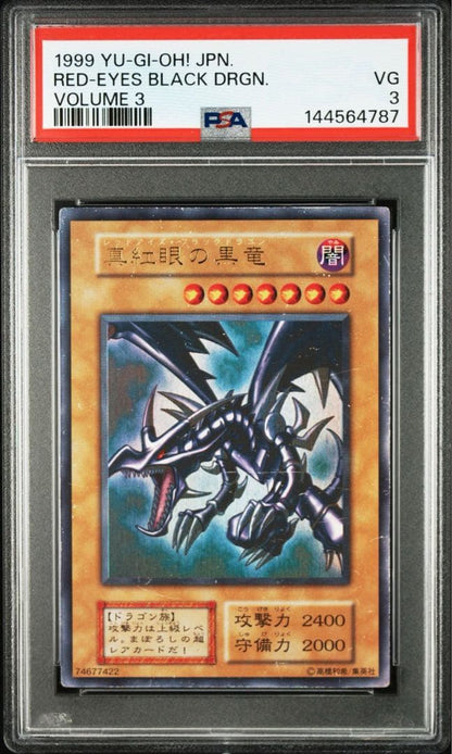 PSA 3 Yu-Gi-Oh Red-Eyes Black Dragon — Japanese