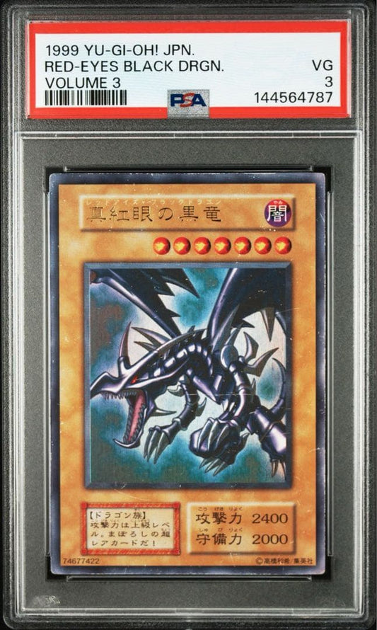 PSA 3 Yu-Gi-Oh Red-Eyes Black Dragon — Japanese