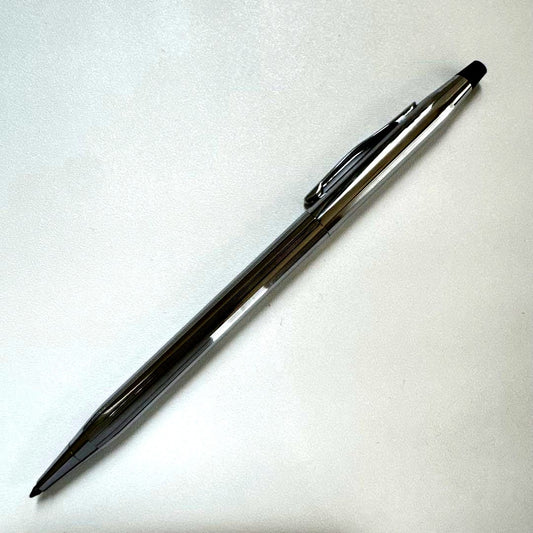 Cross Classic Century silver chrome twist ballpoint pen with case, Japanese import, used condition