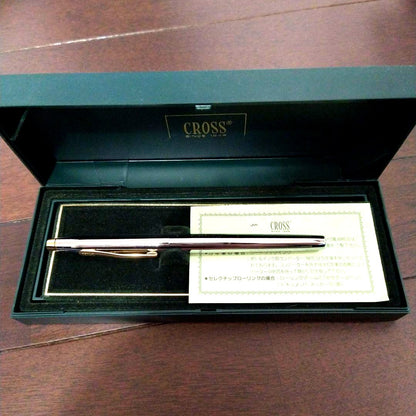 CROSS Selective Rolling silver ballpoint pen with a smooth rolling ball tip and sleek metal finish