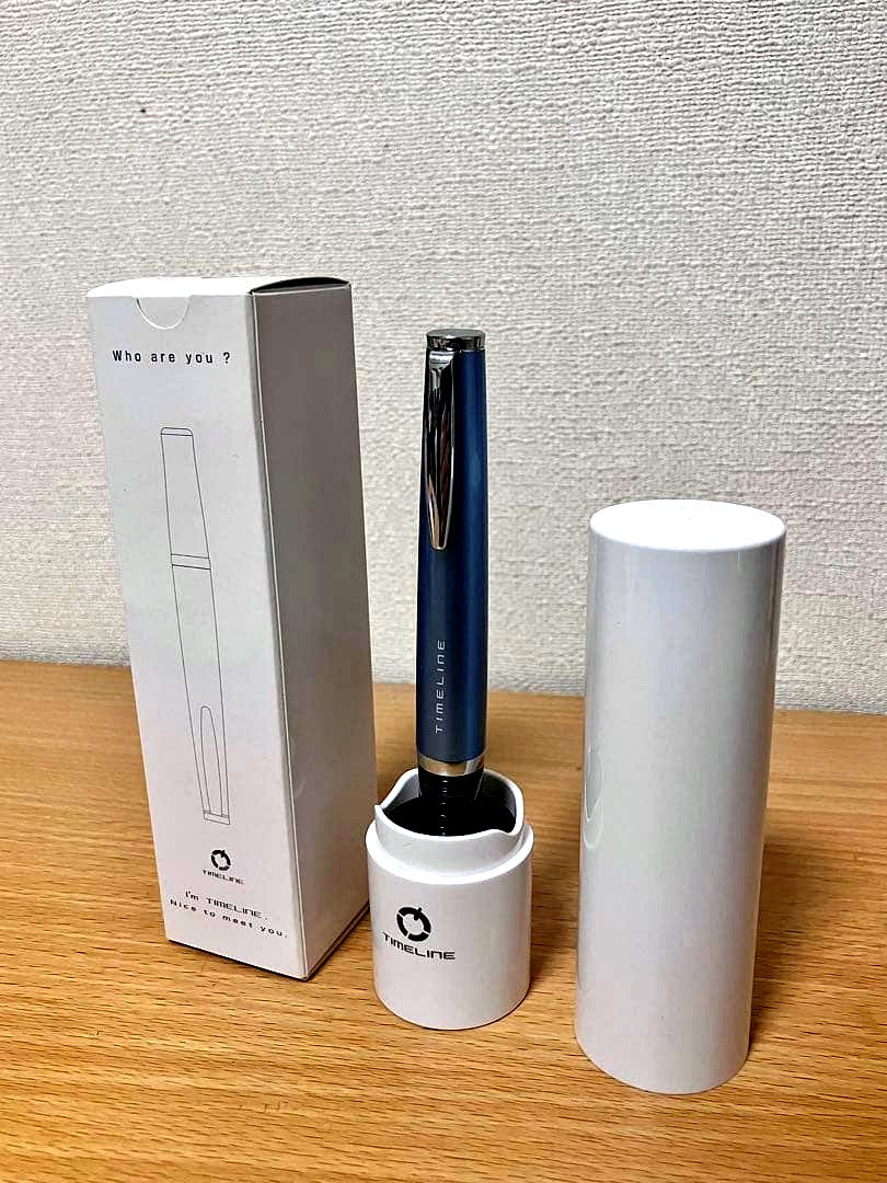 Pilot TIMELINE Present BTL-3SR-AL pen in Aqua Blue shown with cap on and body visible