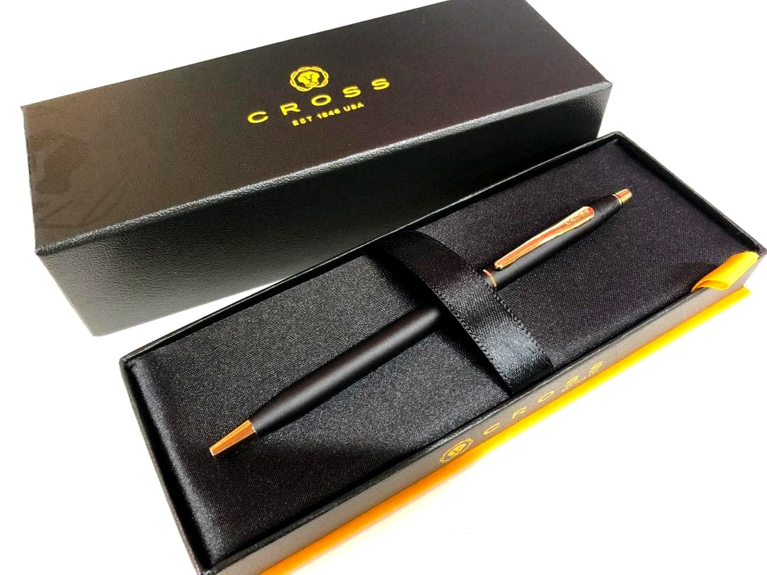 Cross Classic Century 2502 slim black gel pen with conical top design, Japan import, brand new