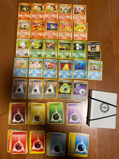 Pokemon Bulk Pokémon Card Lot with Various Cards and Pokémon Card Case — First Generation Other Products — Japanese