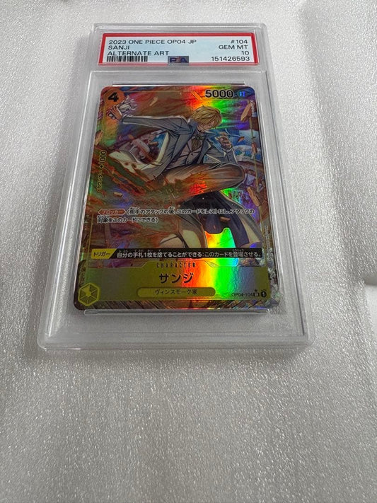 PSA 10 One Piece Sanji — OP04-104 — Japanese